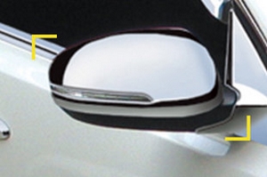 Хромированные накладки на зеркала с поворотником Kyoungdong KIA Optima 2010-2015 ― Auto-Clover