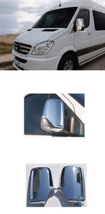 Хромированные накладки на зеркала с поворотником Omsa Line Volkswagen Crafter 2006-2019
