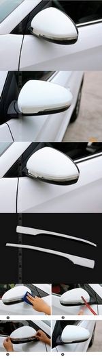 Хромированные накладки на зеркала с поворотником (вариант 1) OEM-Tuning Hyundai Tucson 2015-2019