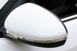 Хромированные накладки на зеркала с поворотником (вариант 1) OEM-Tuning Hyundai Tucson 2015-2019 ― Auto-Clover