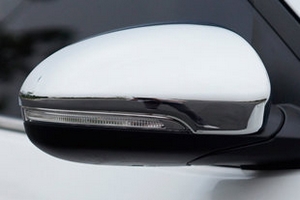 Хромированные накладки на зеркала с поворотником (вариант 2) OEM-Tuning Hyundai Tucson 2015-2019 ― Auto-Clover