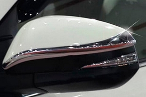 Хромированные накладки на зеркала вариант 1 OEM-Tuning Toyota Highlander 2014-2019 ― Auto-Clover
