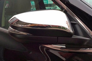 Хромированные накладки на зеркала вариант 2 OEM-Tuning Toyota Highlander 2014-2019 ― Auto-Clover