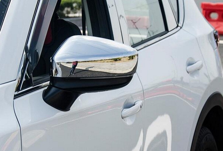 Хромированные накладки на зеркала (вариант 3) OEM-Tuning Mazda CX-5 2017-2019 no.1687