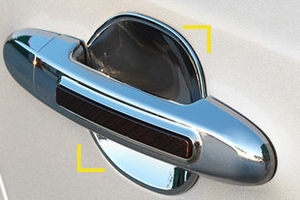 Хромированные накладки под ручки дверей Kyoungdong Hyundai Santa Fe 2006-2009 ― Auto-Clover