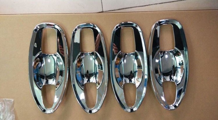 Хромированные накладки под ручки дверей OEM-Tuning Nissan X-Trail 2014-2019 no.8187