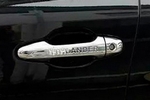Хромированные накладки с надписью на ручки дверей OEM-Tuning Toyota Highlander 2014-2019