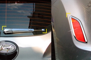 Хромированные накладки стеклоочиститель и рефлектор Kyoungdong Hyundai Veloster 2011-2019 ― Auto-Clover