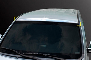 Хромированный спойлер над лобовым стеклом Kyoungdong Hyundai Grand Starex (H-1) 2007-2019 ― Auto-Clover