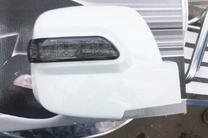 Корпуса боковых зеркал с тонированным повторителем и ДХО (3 режима) Kabis Hyundai Grand Starex (H-1) 2007-2019 ― Auto-Clover