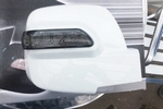 Корпуса боковых зеркал с тонированным повторителем и ДХО (3 режима) Kabis Hyundai Grand Starex (H-1) 2007-2019