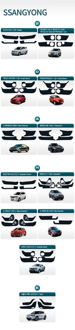 Коврик на внутреннюю часть двери Leather Edition DUB SsangYong 