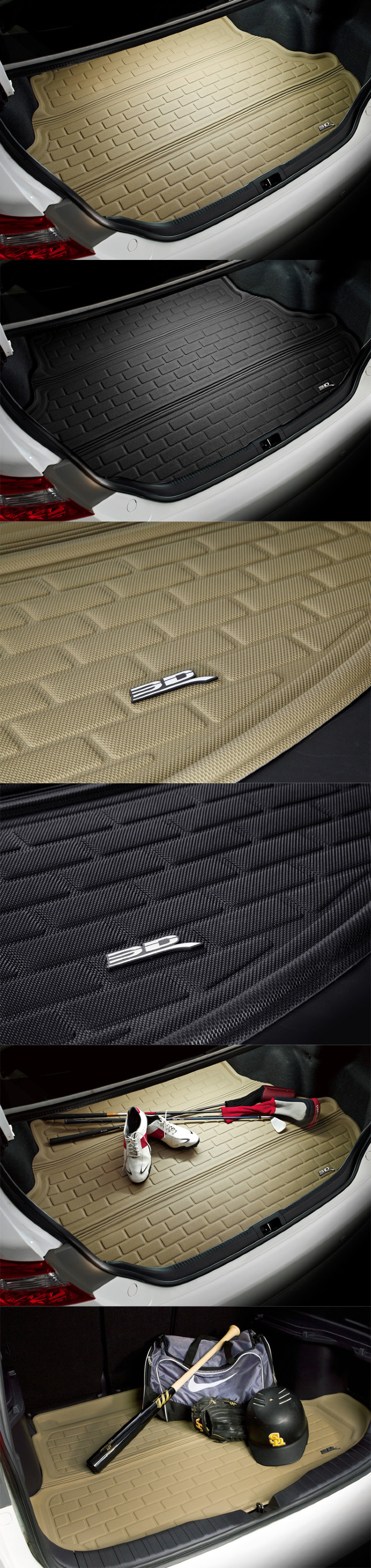 Коврики багажника текстильный бежевый 3D Lux Sotra Infiniti FX35 2009-2013 no.12231