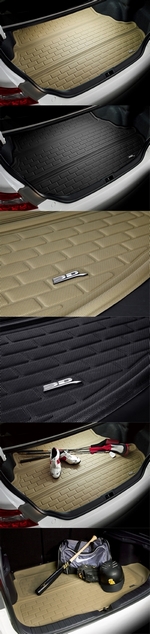 Коврики багажника текстильный бежевый 3D Lux Sotra BMW X5 (F15) 2013-2018
