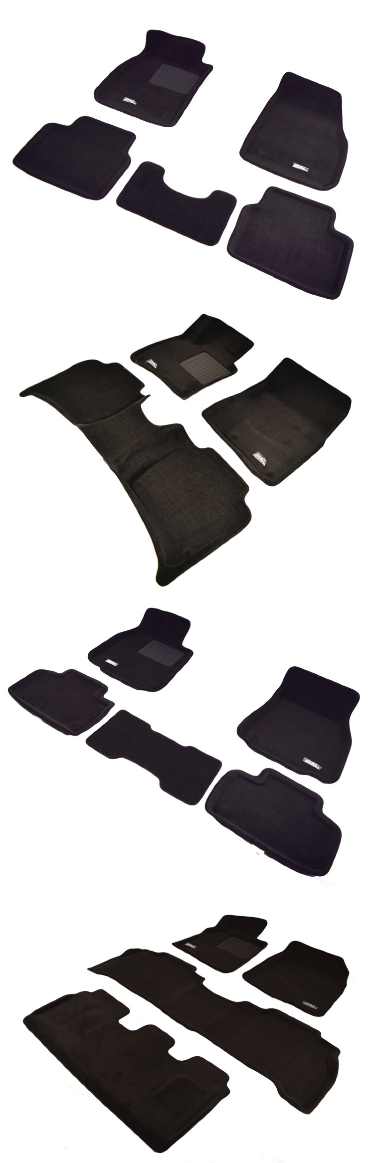 Коврики салона текстильные черные 3D Lux Sotra Jaguar XF 2007-2015 no.1062