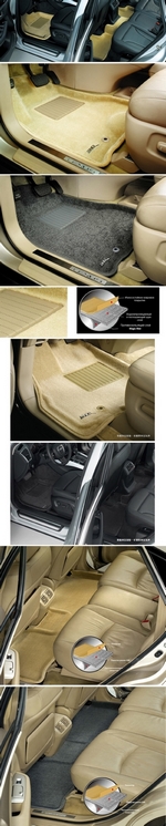 Коврики салона текстильные черные 3D Lux Sotra Mercedes-Benz GLK-Class X204 2009-2015