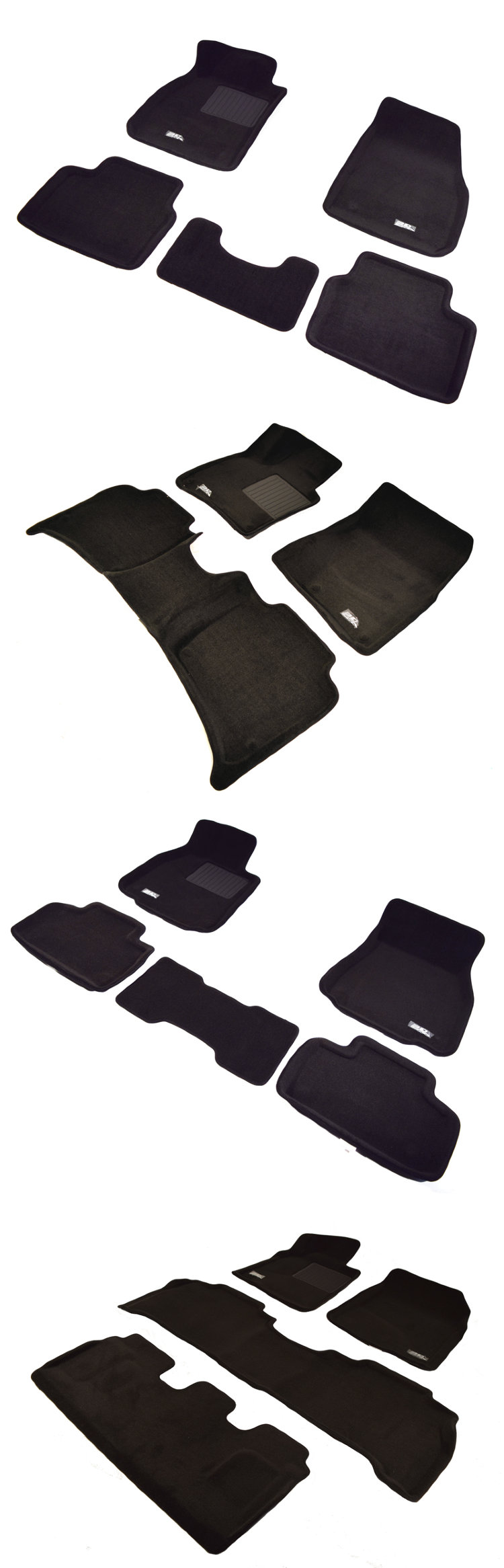 Коврики салона текстильные черные 3D Vip Sotra Nissan Teana 2008-2013 no.12341