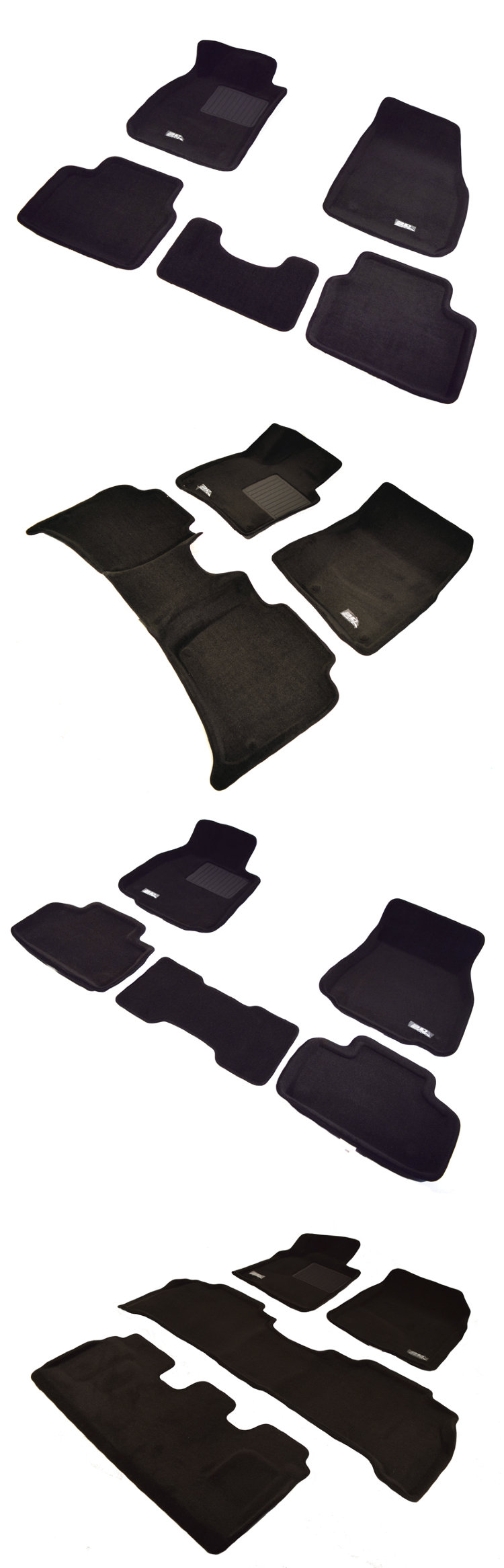 Коврики салона текстильные черные 3D Vip Sotra Hyundai ix35 2009-2015 no.12479