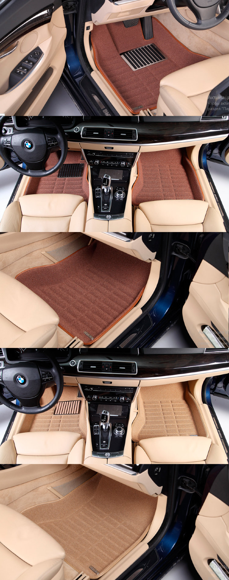 Коврики салона текстильные черные (высокий борт) 3D Pradar Volvo XC90 2015-2019 no.7154