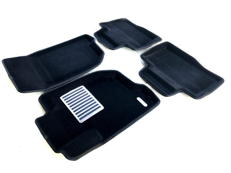 Коврики текстильные бежевые LUX 3D Euromat Mitsubishi Pajero Sport III 2015-2019 no.4154