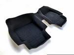 Коврики текстильные черные с высоким бортиком 5D Euromat Skoda Superb III 2015-2019