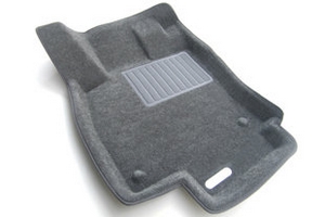 Коврики текстильные серые Business 3D Euromat Volkswagen Tiguan I 2008-2016 ― Auto-Clover