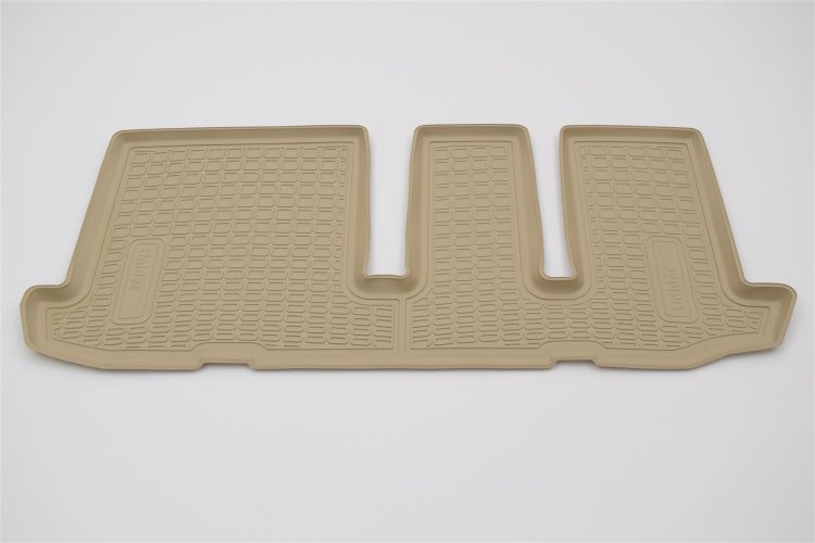 Коврики в салон (3 ряд) полиуретановые бежевые Norplast Nissan Pathfinder 2014-2019 no.3422