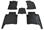 Коврики в салон (5 мест) полиуретановые черные 3D Norplast Toyota Fortuner 2015-2019