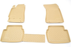 Коврики в салон полиуретановые бежевые Norplast Volvo S40 2004-2012 ― Auto-Clover