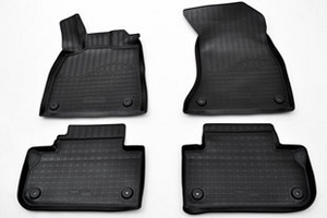 Коврики в салон полиуретановые черные 3D Norplast Audi Q5 2017-2019 ― Auto-Clover