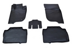 Коврики в салон полиуретановые черные 3D Norplast Mitsubishi Pajero Sport III 2015-2019