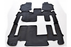 Коврики в салон полиуретановые черные Norplast Hyundai Grand Starex (H-1) 2007-2019 ― Auto-Clover