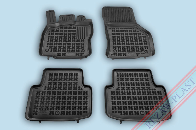Коврики в салон полиуретановые с бортиком черные Rezaw Plast Volkswagen Passat B8​ 2015-2019 no.7561