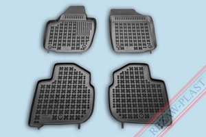 Коврики в салон полиуретановые с бортиком черные Rezaw Plast Skoda Rapid 2012-2019 ― Auto-Clover