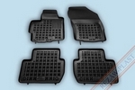Коврики в салон полиуретановые с бортиком черные Rezaw Plast Citroen C-Crosser 2007-2012
