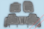 Коврики в салон полиуретановые с бортиком серые Rezaw Plast Toyota Land Cruiser Prado 150 2010-2019