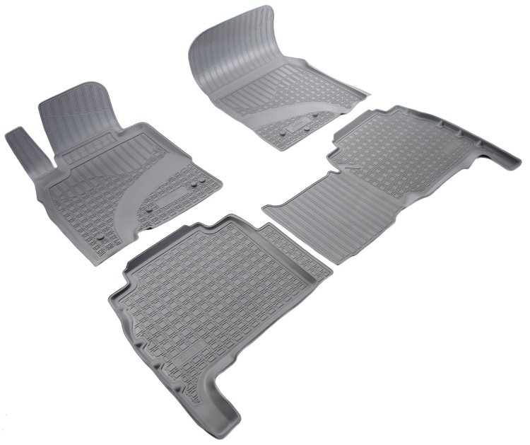 Коврики в салон полиуретановые серые Norplast Lexus LX570 2008-2019 no.1463