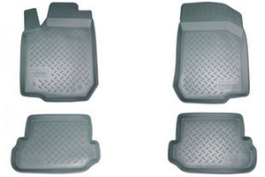 Коврики в салон полиуретановые серые Norplast Audi A6 2004-2011 ― Auto-Clover