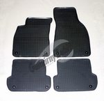 Коврики в салон резиновые черные Gumarny Zubri Audi A4 2004-2008