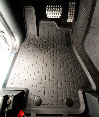 Коврики в салон резиновые коричневые StarDiamond Land Rover Discovery III 2004-2009 no.925