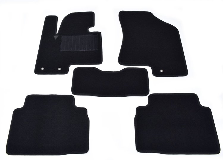 Коврики в салон текстильные черные SV-Design Hyundai ix35 2009-2015 no.1402