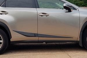 Молдинги на двери F-58 Rider Lexus NX 2014-2019 ― Auto-Clover