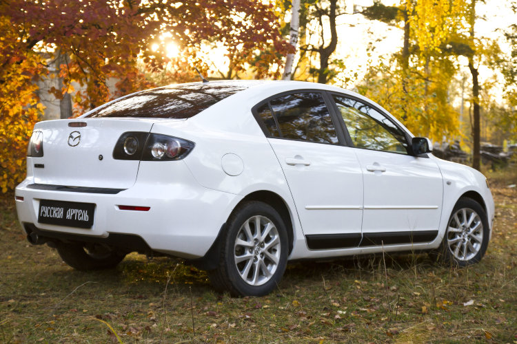 Молдинги на двери пластиковые Русская Артель Mazda 3 I 2003-2008 19779