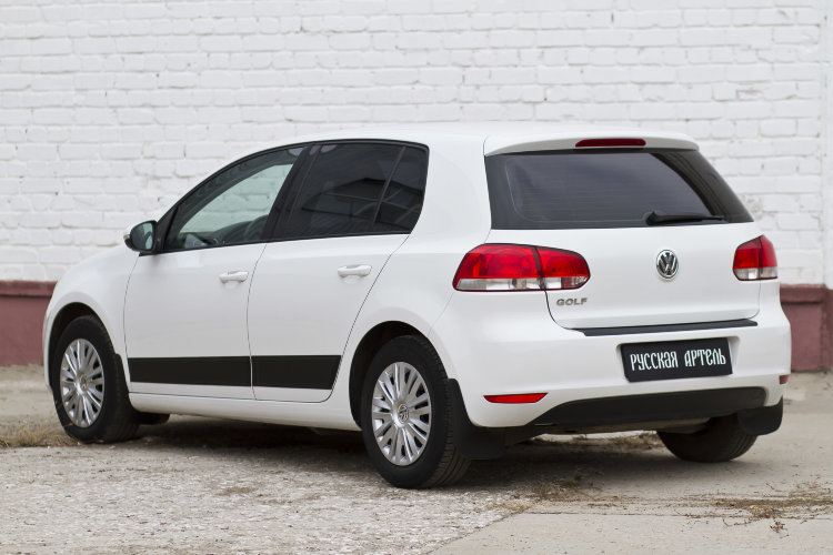 Молдинги на двери пластиковые (вариант 2) Русская Артель Volkswagen Golf VI 2009-2013 19733