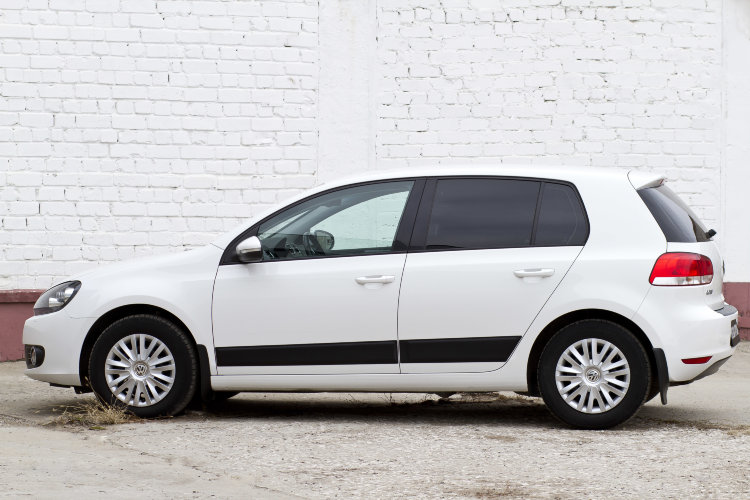 Молдинги на двери пластиковые (вариант 2) Русская Артель Volkswagen Golf VI 2009-2013 19733