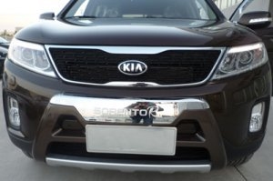 Накладка на бампер передняя OEM-Tuning KIA Sorento 2013-2017 ― Auto-Clover