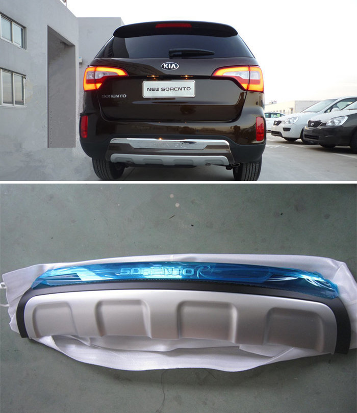 Накладка на бампер задняя OEM-Tuning KIA Sorento 2013-2017 no.15913