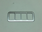 Накладка на боковую панель управления (1 элемент) OEM-Tuning Toyota Highlander 2014-2019