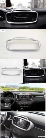 Накладка на центральную панель управления OEM-Tuning KIA Sorento Prime 2015-2019