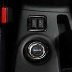 Накладка на кнопки подогрева сидений стальная (черная) OEM-Tuning Mitsubishi Outlander III 2013-2019